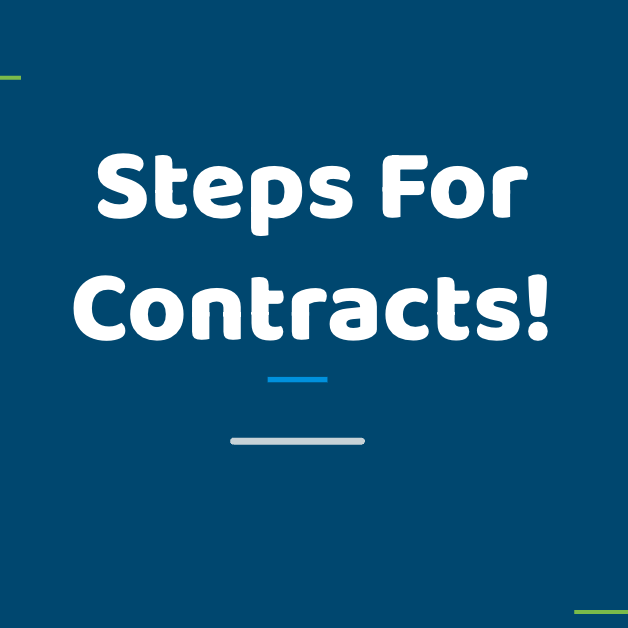 Title Slide: "Steps for Contracts!"